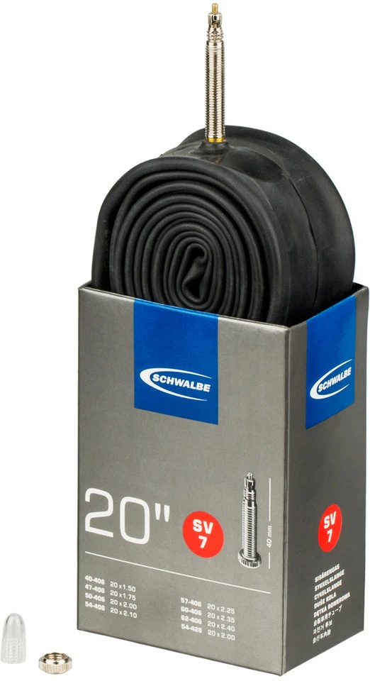 Schwalbe Chambre à Air 7 Pour 20" 3 Schwalbe Chambre à Air 7 Pour 20"