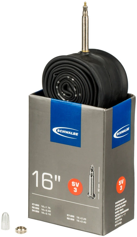 Schwalbe Chambre à Air 3 Pour 16" 3 Schwalbe Chambre à Air 3 Pour 16"