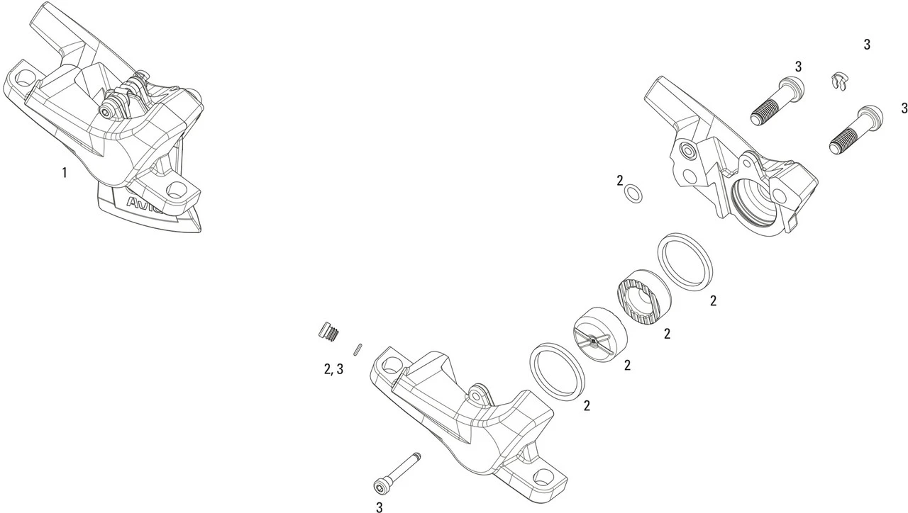 SRAM Pièces Détachées Pour Étrier De Frein Level T 3 SRAM Pièces Détachées Pour Étrier De Frein Level T