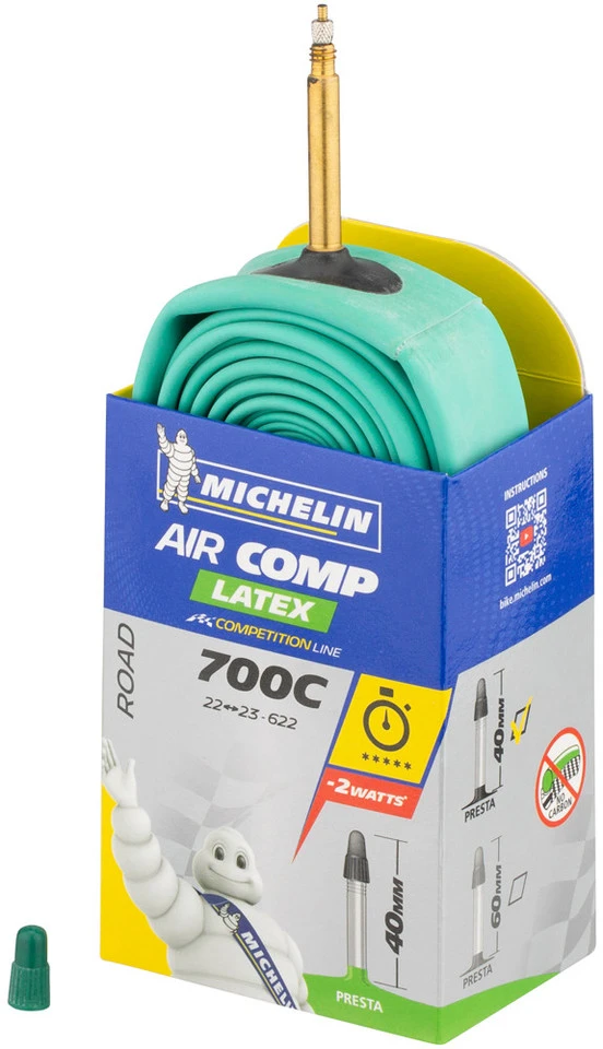 Michelin Chambre à Air A1 Aircomp Latex Road Pour 28" 4 Michelin Chambre à Air A1 Aircomp Latex Road Pour 28" – Image 2