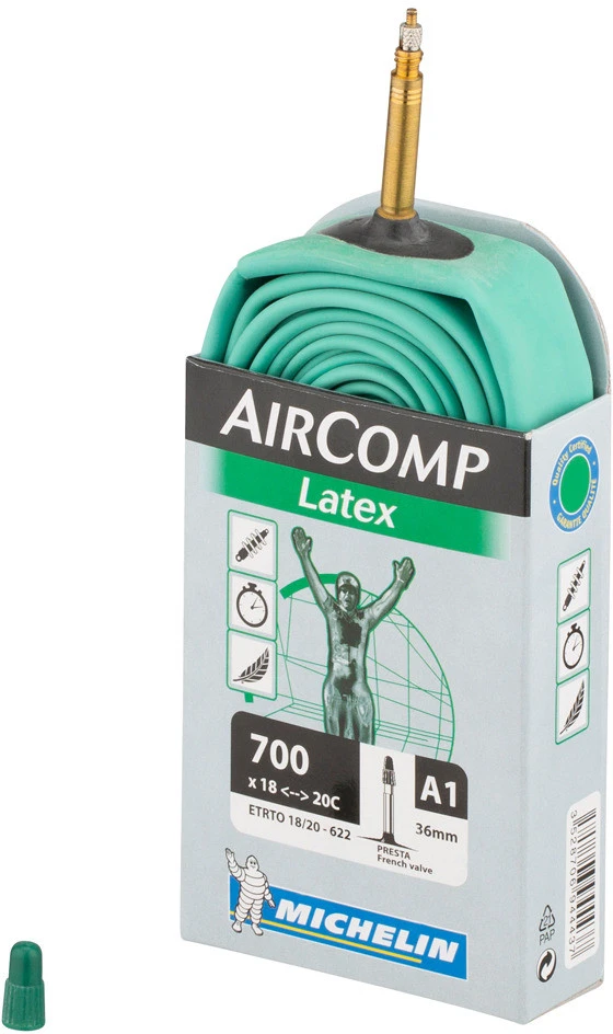 Michelin Chambre à Air A1 Aircomp Latex Road Pour 28" 5 Michelin Chambre à Air A1 Aircomp Latex Road Pour 28" – Image 3