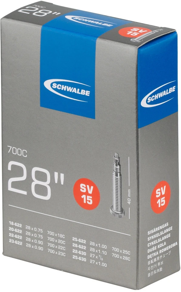 Schwalbe Chambre à Air 15 Pour 28" - 5 Pièces 4 Schwalbe Chambre à Air 15 Pour 28" - 5 Pièces – Image 2
