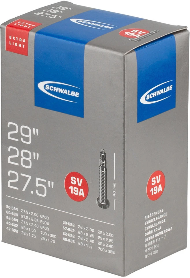 Schwalbe Chambre à Air 19A Extralight Pour 27,5" / 28" / 29" - 5 Pièces 4 Schwalbe Chambre à Air 19A Extralight Pour 27,5" / 28" / 29" - 5 Pièces – Image 2