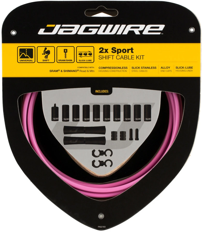 JAGWIRE Set De Câble De Vitesses 2X Sport 3 JAGWIRE Set De Câble De Vitesses 2X Sport