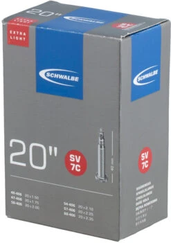 Schwalbe Chambre à Air 7C Extralight Pour 20" 7 Schwalbe Chambre à Air 7C Extralight Pour 20" -Accessoires De Vélo 321605