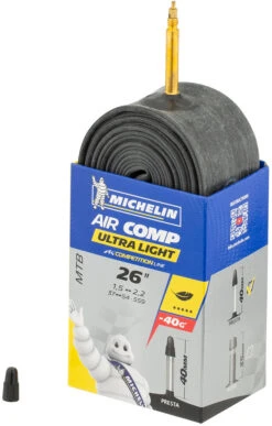 Michelin Chambre à Air C4 Aircomp Ultra-Light VTT Pour 26" 8 Michelin Chambre à Air C4 Aircomp Ultra-Light VTT Pour 26" -Accessoires De Vélo 347799