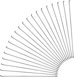 Sapim Rayons D-Light J-Bend + Écrous - 20 Pièces -Accessoires De Vélo 357575